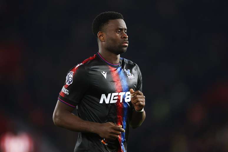 Guehi durante uma partida do Crystal Palace 