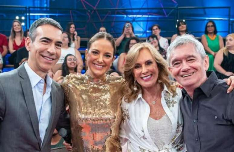 C&eacute;sar Tralli, Ticiane Pinheiro, Hel&ocirc; Pinheiro e S&eacute;rgio Groisman
