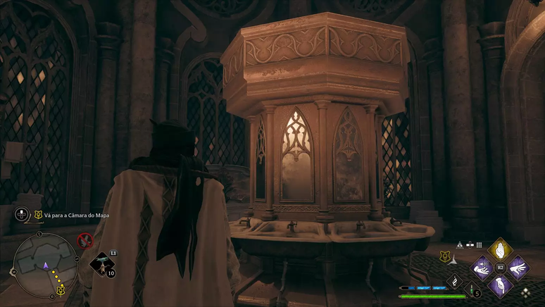 A entrada da C&acirc;mara Secreta est&aacute; presente, mas n&atilde;o &eacute; poss&iacute;vel passar por ela