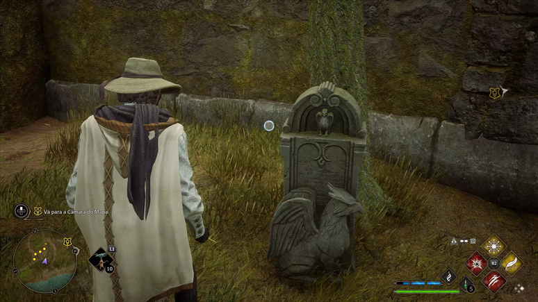 T&uacute;mulo de Hagrid em Hogwarts Legacy