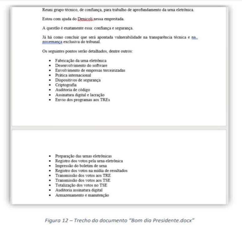 'Reuni grupo t&eacute;cnico, de confian&ccedil;a, para trabalho de aprofundamento da urna eletr&ocirc;nica', diz documento atrelado a email de Ramagem