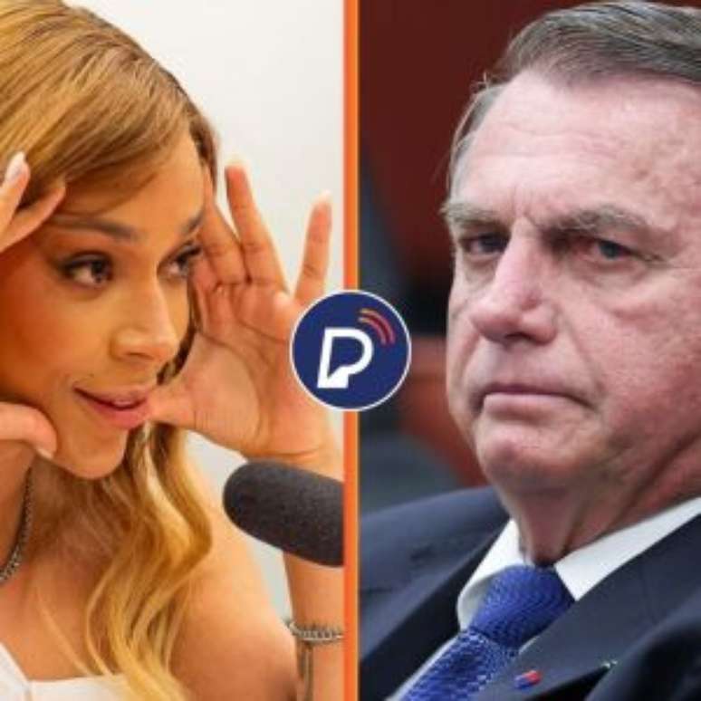 Erika Hilton e Bolsonaro.