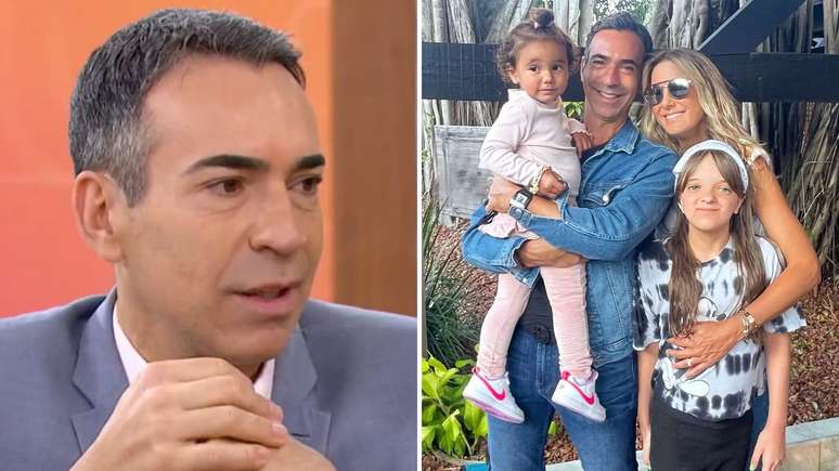 Filha de Cesar Tralli ficará em São Paulo com a mãe? Jornalista explica mudança após aceitar cargo no Jornal Nacional; veja