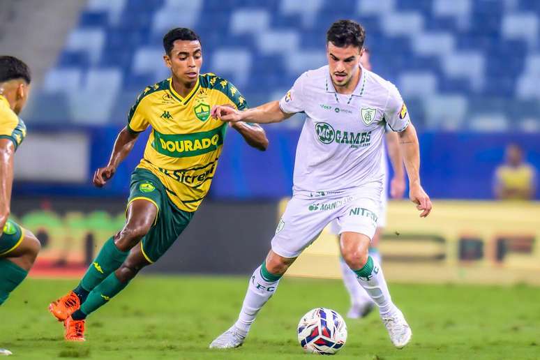 Facundo (América-MG) durante jogo contra o Cuiabá, no dia 23.07.2025 