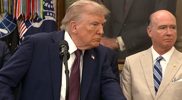 Trump fez pronunciamento nesta terça-feira