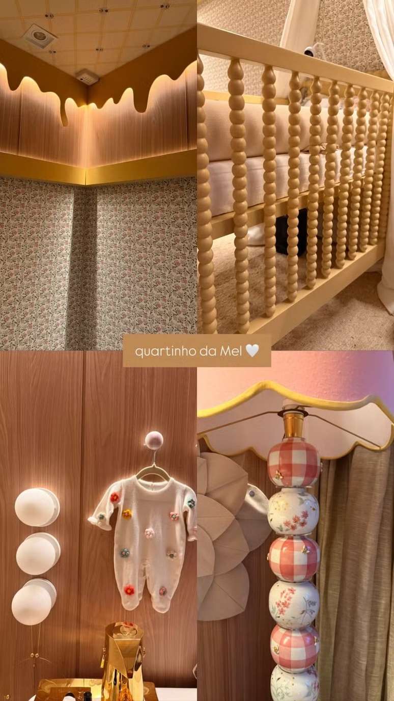 Bruna Biancardi shows the details of the honey room; I wait