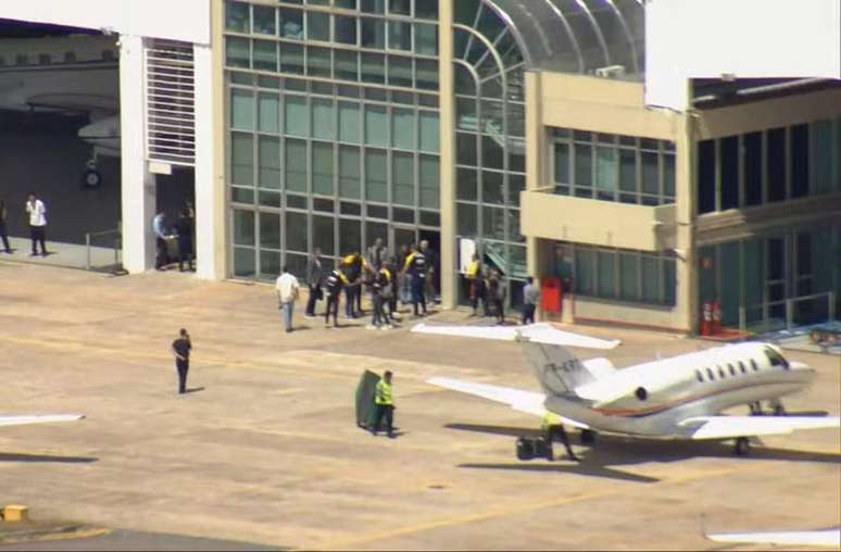 Sampaoli chegou em Belo Horizonte na manh&atilde; desta quarta-feira para assumir o Atl&eacute;tico Mineiro &ndash; Reprodu&ccedil;&atilde;o de video/TV Globo