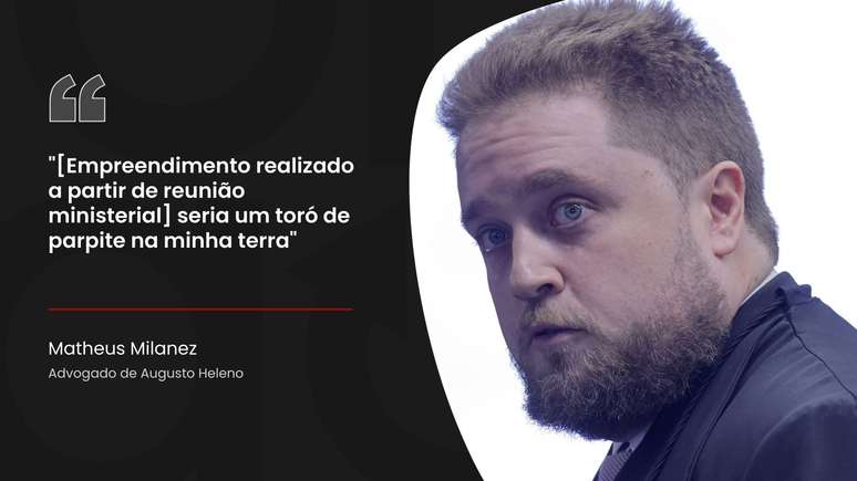 Matheus Milanez, que representa o ex-ministro do Gabinete de Segurança Institucional, general Augusto Heleno
