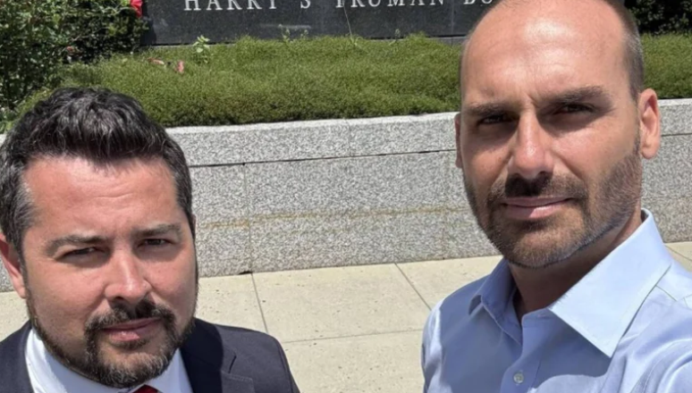 O deputado Paulo Figueiredo é aliado de Eduardo Bolsonaro