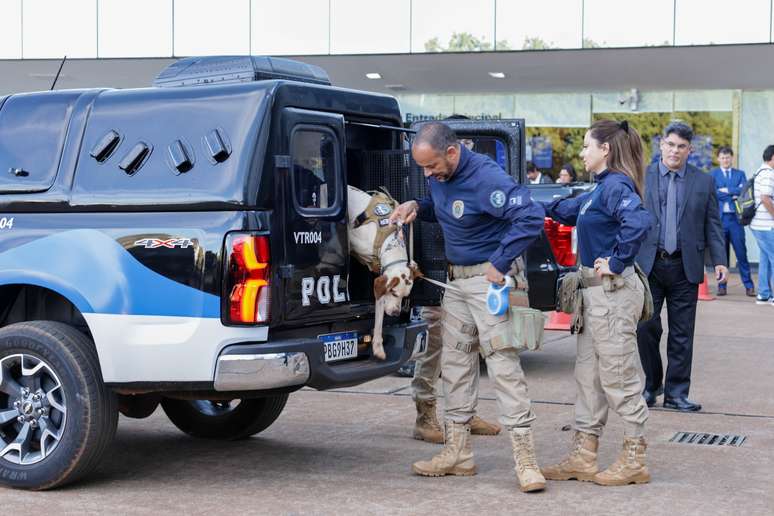 A segurança foi reforçada nos arredores do STF