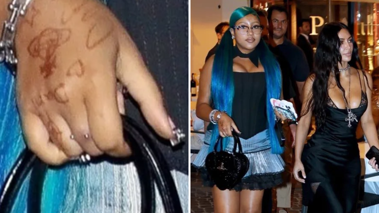Kim Kardashian is criticized after a 12 -year -old daughter appears with a new piercing