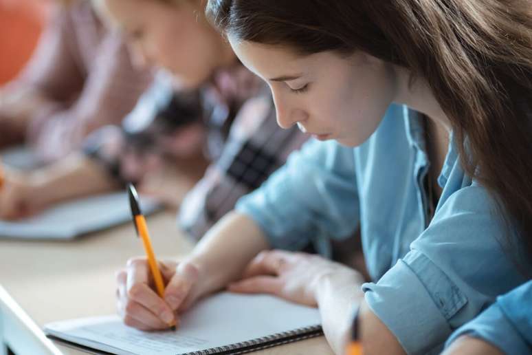 O uso da caneta preta &eacute; fundamental para a corre&ccedil;&atilde;o da prova 