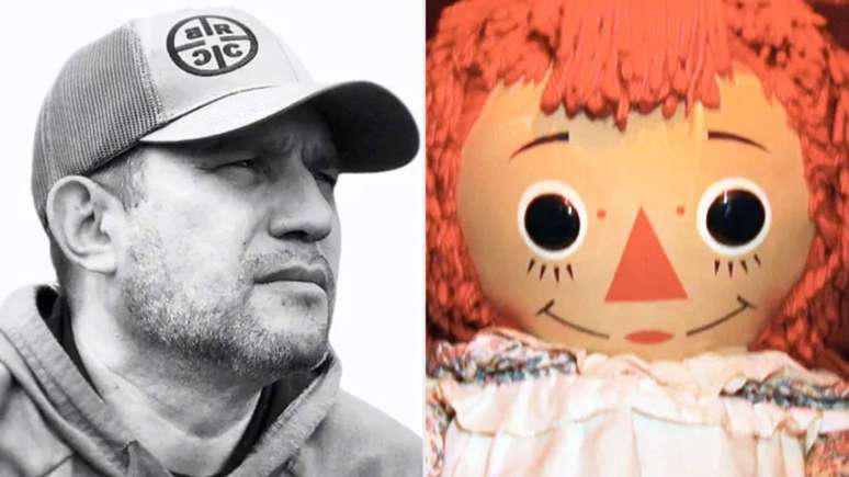 Dan Rivera e a boneca Annabelle