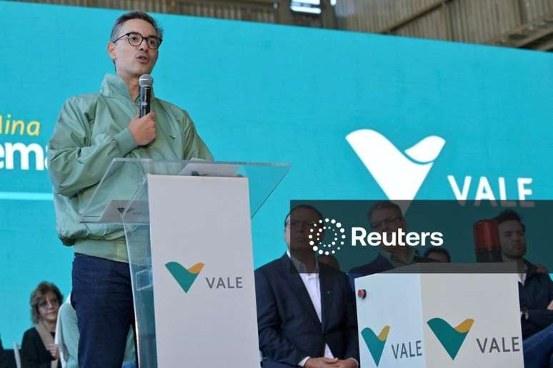 Gustavo Pimenta, CEO da Vale, durante inauguração da mina em Ouro Preto
04/09/2025
REUTERS/Washington Alves