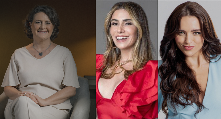 Dra. Sophie Deram e as celebridades Giovanna Antonelli e Rafa Kalimann