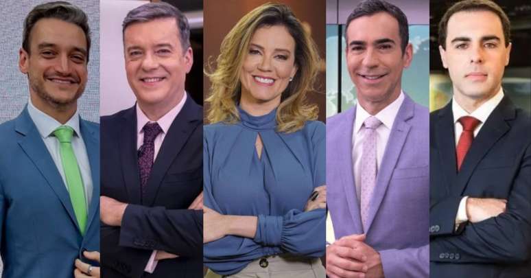 Tiago Scheuer, Roberto Kovalick, Natuza Nery, César Tralli e Rafael Colombo sobem um degrau no jornalismo do Grupo Globo
