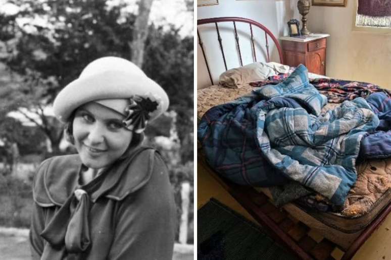 Rejane Schumann na juventude | cama de Rejane Schumann