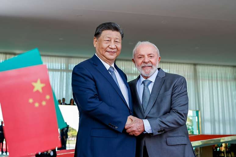 O presidente Luiz Inácio Lula da Silva e o presidente chinês, Xi Jinping, se encontraram duas vezes no último ano