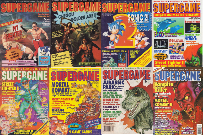 Com a revista Supergame os f&atilde;s do Master System e Mega Drive se mantinham informados e entretidos