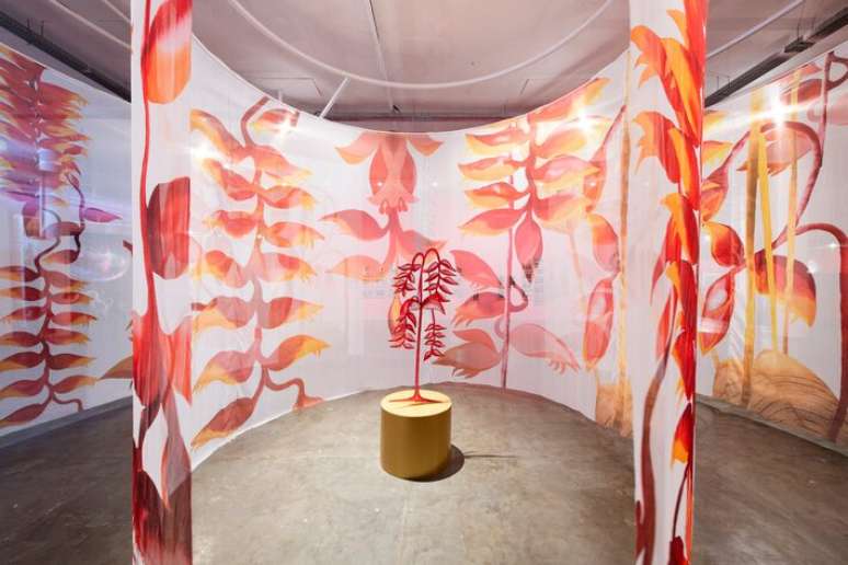 Instala&ccedil;&atilde;o de Mar&iacute;a Magdalena Campos-Pons durante a 36&ordf; Bienal de S&atilde;o Paulo.