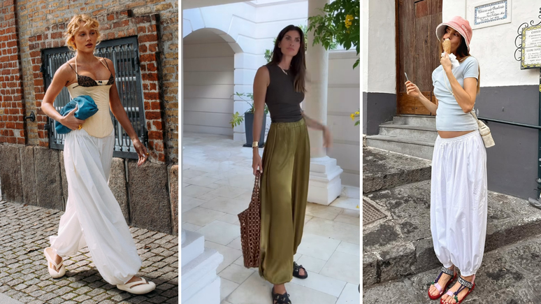 Malu Borges, Isabella Fiorentino e Camila Queiroz com cal&ccedil;a aladim 