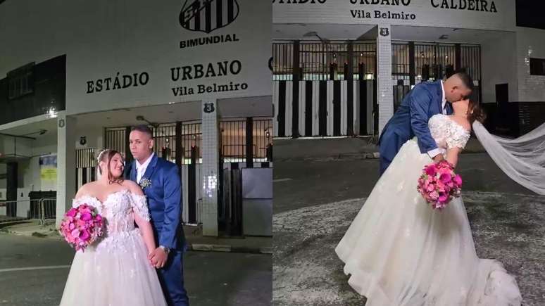  O Santos j&aacute; estava presente nos preparativos do casamento, no ensaio fotogr&aacute;fico de pr&eacute;-wedding