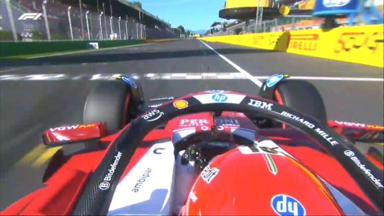 Charles Leclerc durante classifica&ccedil;&atilde;o na It&aacute;lia 