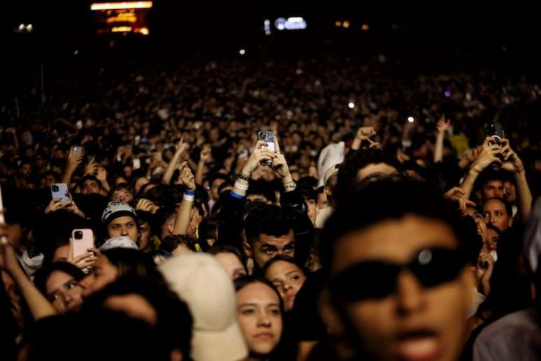 Público do The Town durnate show do rapper Matuê em 6 de setembro de 2025