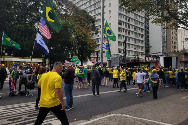 Manifestantes bolsonaristas ocuparam a Avenida Paulista, em S&atilde;o Paulo, neste domingo, 7, Dia da Independ&ecirc;ncia