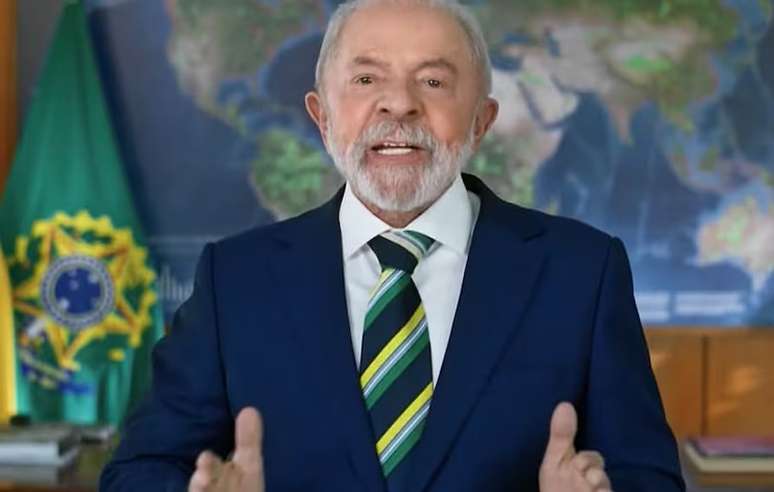 Presidente Lula durante pronunciamento de 7 de setembro em rede nacional