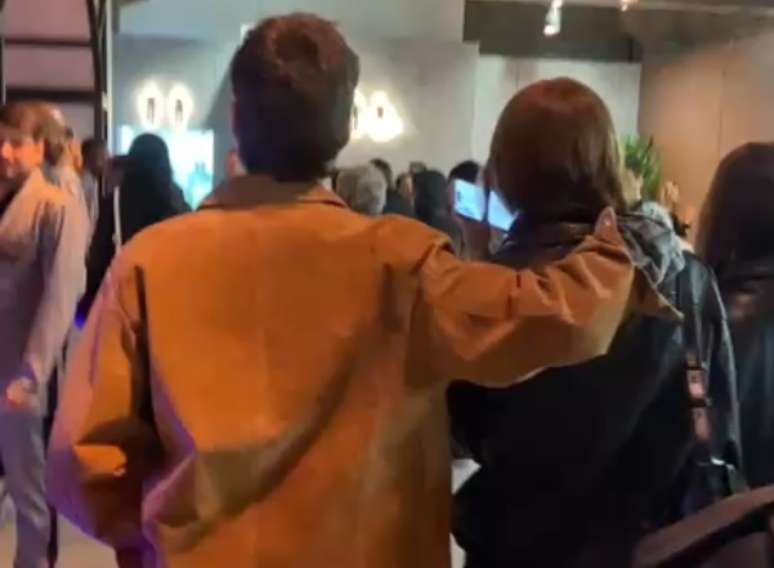 Sasha e o marido, João Figueiredo, evitaram falar com a imprensa no The Town