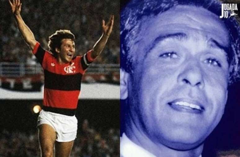 Fotos: Arquivo/Flamengo - Legenda: Zico e Dunshee de Abranches foram do