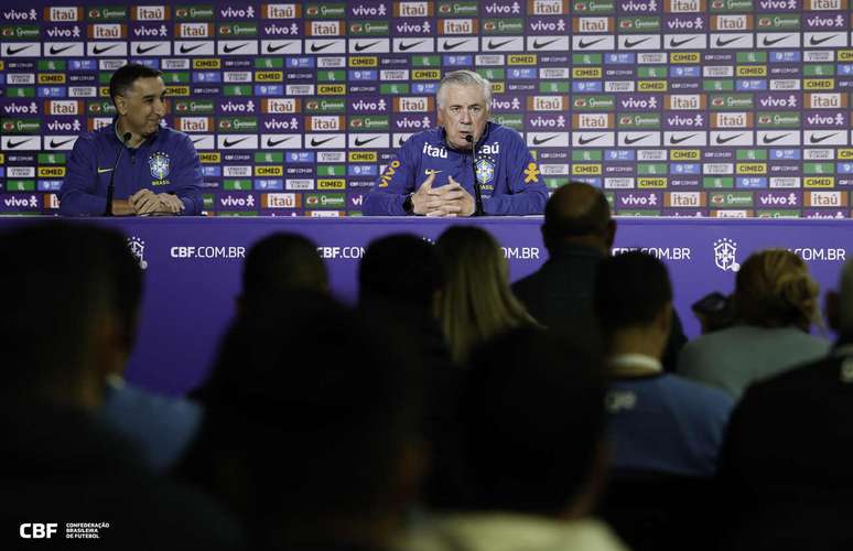 Ancelotti concedeu entrevista coletiva nas v&eacute;speras do duelo contra a Bol&iacute;via &ndash;