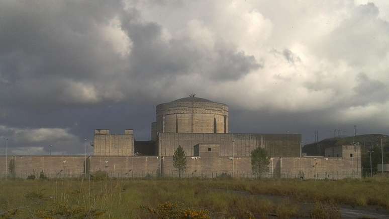 A estrutura de concreto da central nuclear resistiu ao passar do tempo