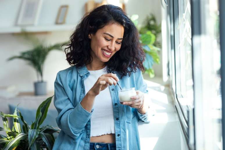 As prote&iacute;nas presentes no iogurte promovem a sensa&ccedil;&atilde;o de saciedade 