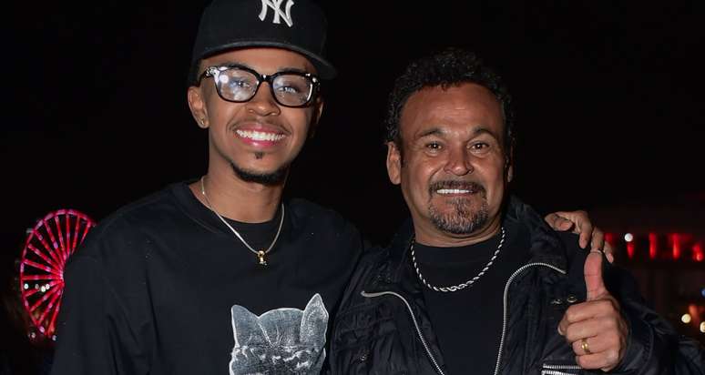 Jean Paulo Campos foi acompanhado do pai, Claudio Campos, ao The Town