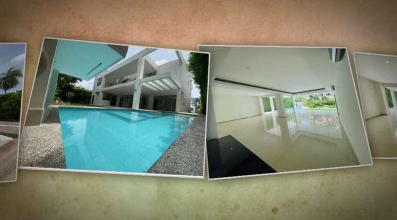 Interior da casa usada por familiares de Mij&atilde;o na Bol&iacute;via