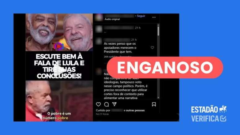 Falas de Lula circulam fora de contexto