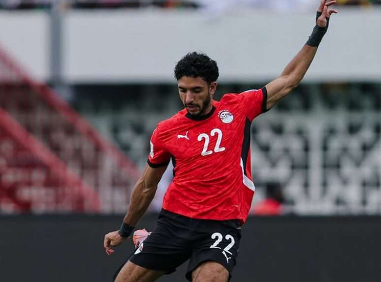 Marmoush, atacante&nbsp; do Manchester City, passa em branco. Mas o empate em 0 a 0 deixa o Egito pertinho da Copa-2026,&nbsp; Divulga&ccedil;&atilde;o/Egypt National Team