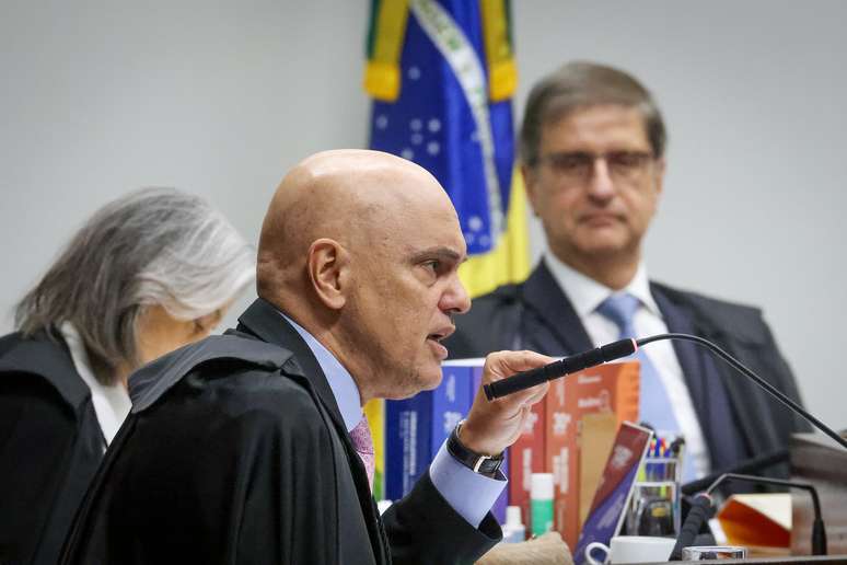 Ministro Alexandre de Moraes durante julgamento da Ação Penal 2668