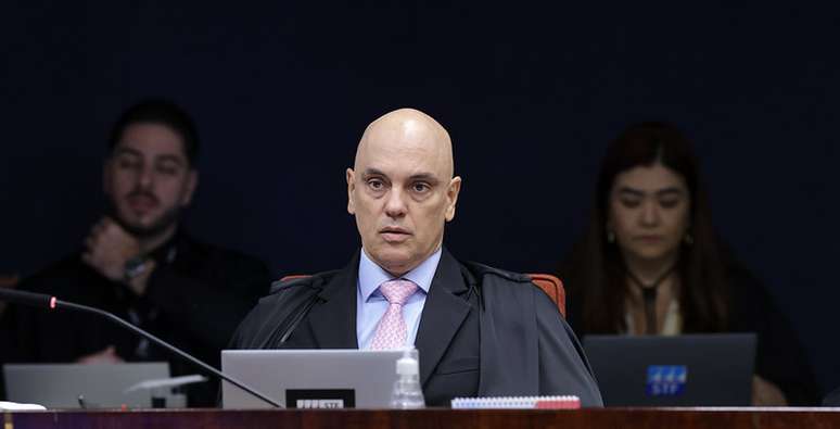 Alexandre de Moraes em 3º dia do julgamento da trama golpista