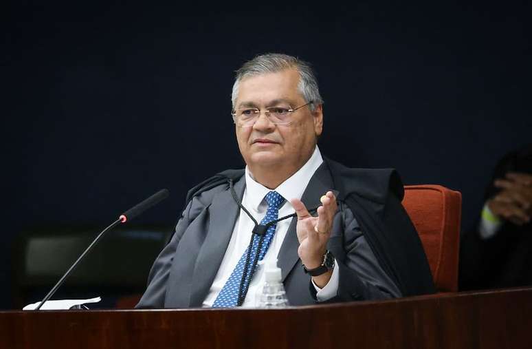 Flávio Dino, ministro do STF, no 3º dia do julgamento da trama golpista 