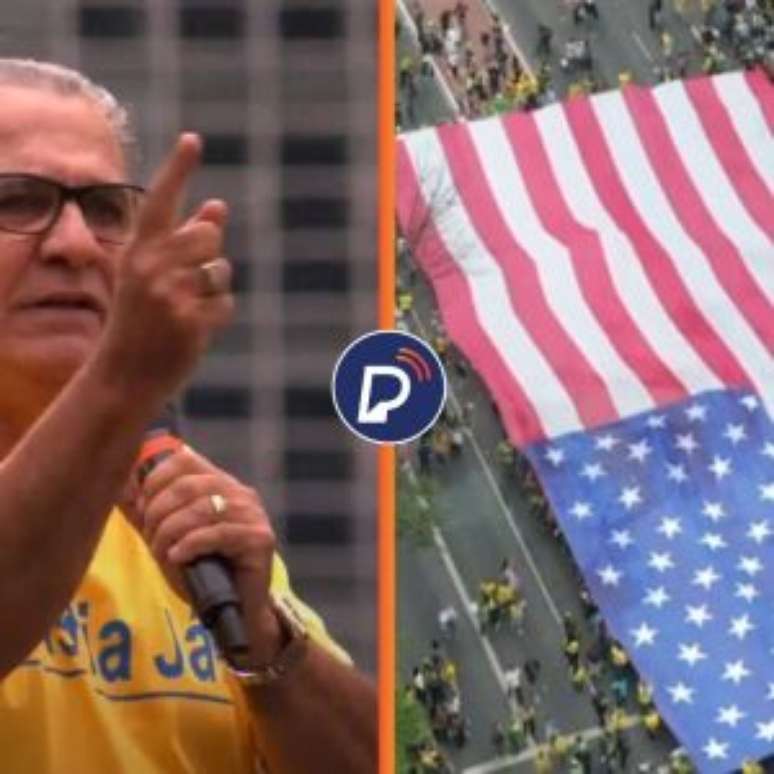 Silas Malafaia critica uso da bandeira dos EUA em ato.