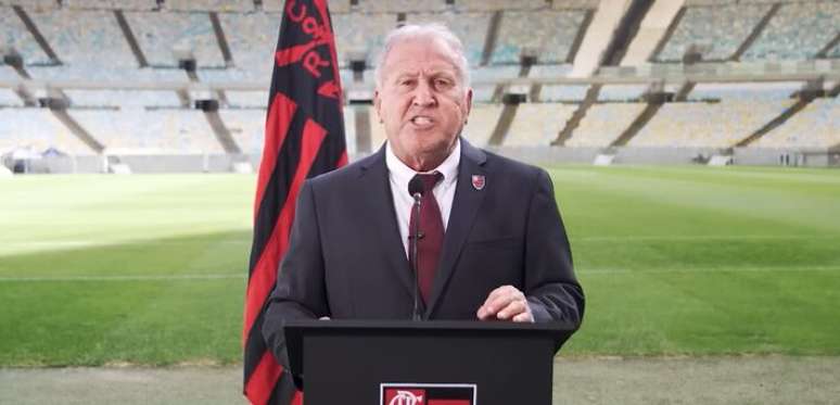 Zico fez pronunciamento oficial para campanha do Flamengo.