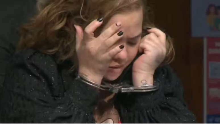 A dentista Camila Magalh&atilde;es Bonfim Ribeiro foi presa por inj&uacute;ria racial em Vit&oacute;ria, neste domingo (7). Esp&iacute;rito Santo. &mdash;