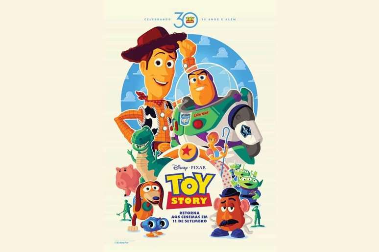 &ldquo;Toy Story&rdquo; retorna &agrave;s telonas dos cinemas para celebrar os 30 anos da franquia 