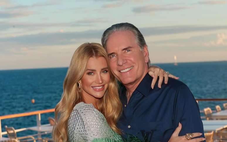 Ana Paula Siebert e Roberto Justus