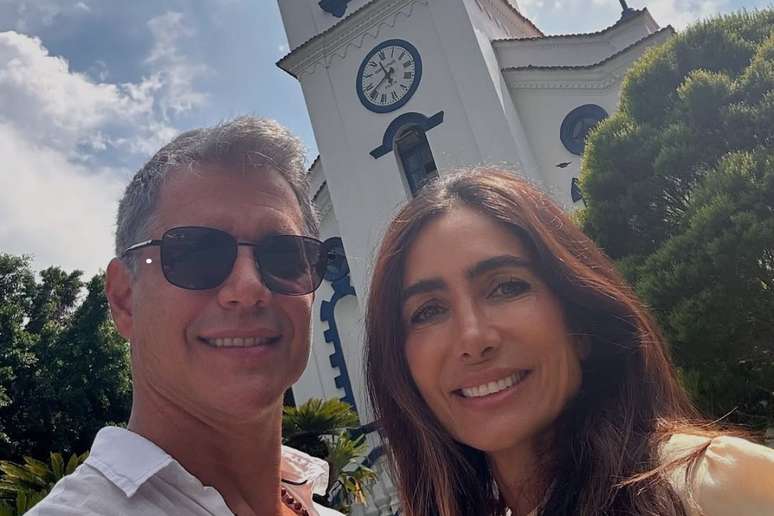 Marcio Garcia e sua esposa, Andréa