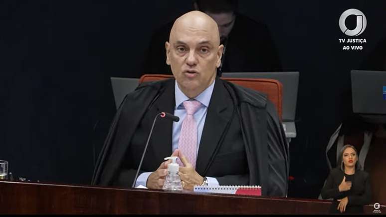 Alexandre de Moraes, durante julgamento da trama golpista
