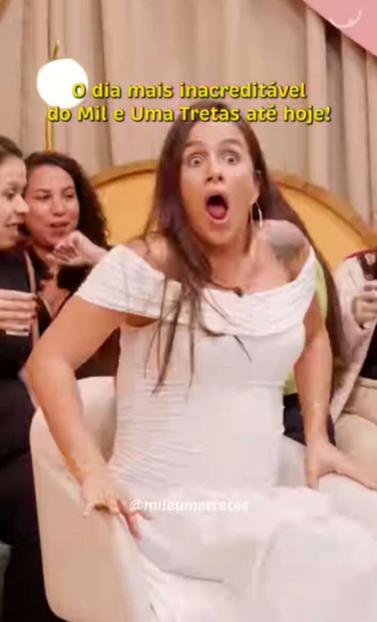 Carol Peixinho presenciou momento em que participante entrou em trabalho de parto